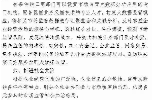 给力！工商总局将推进这些新的监管方式