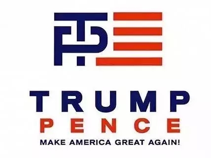 川普赢了！看一看霸道总裁的logo……