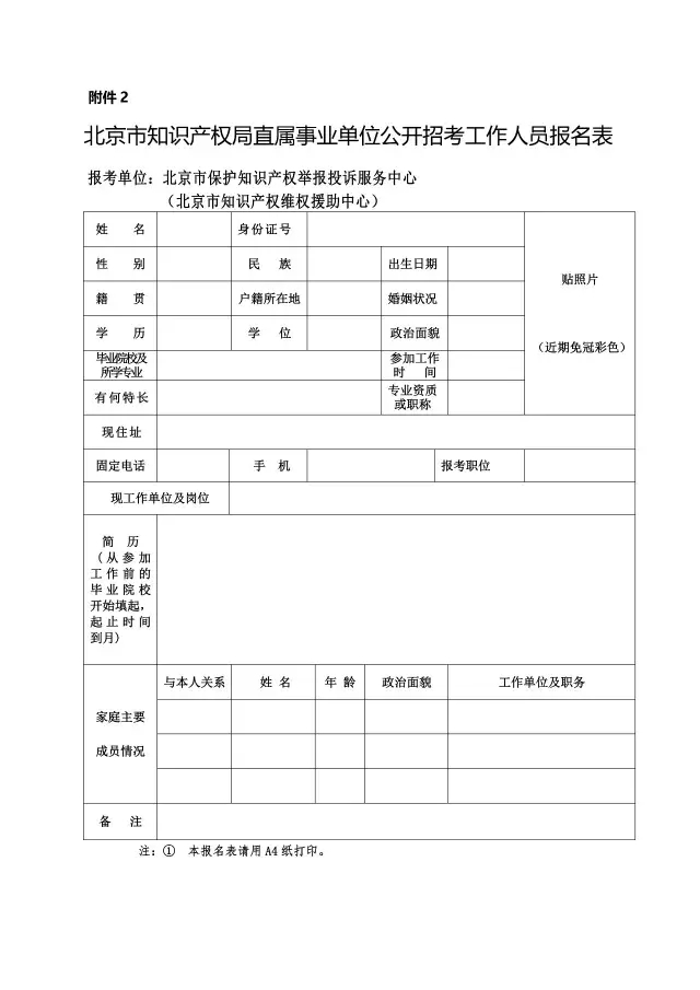 【通知公告】北京市保护知识产权举报投诉服务中心公开招考工作人员