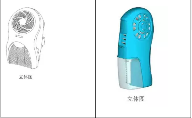 从一则“便携式喷雾扇”专利案例看较大差异外观设计相近似的证明