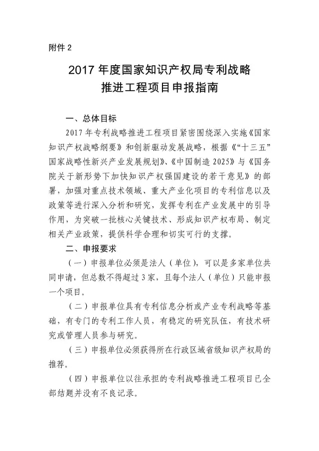 【2017年度】软科学研究项目和专利战略推进工程项目申报通知