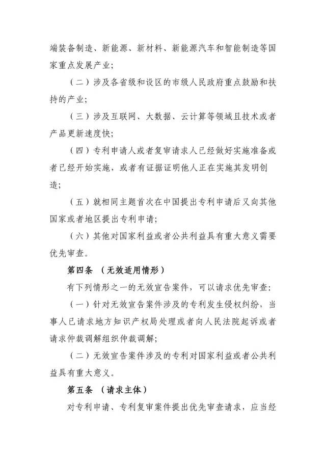 《专利优先审查管理办法（征求意见稿）》公开征求意见！