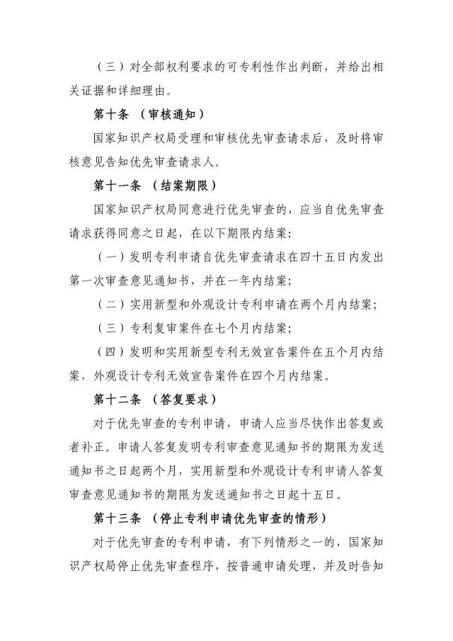 《专利优先审查管理办法（征求意见稿）》公开征求意见！