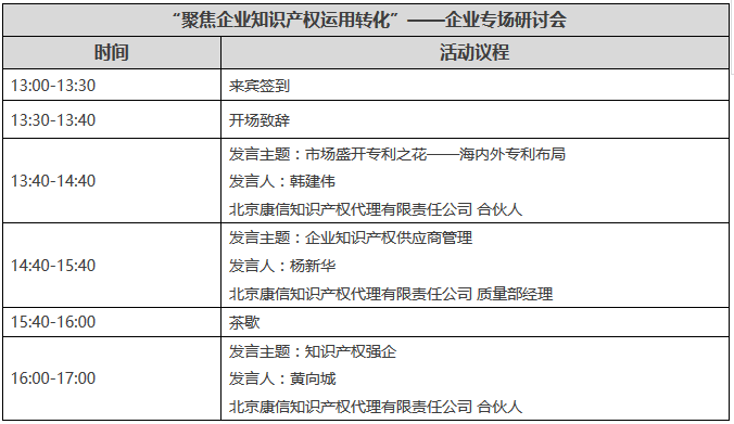 2017长三角地区知识产权服务发展研讨会邀请函（附会议议程）