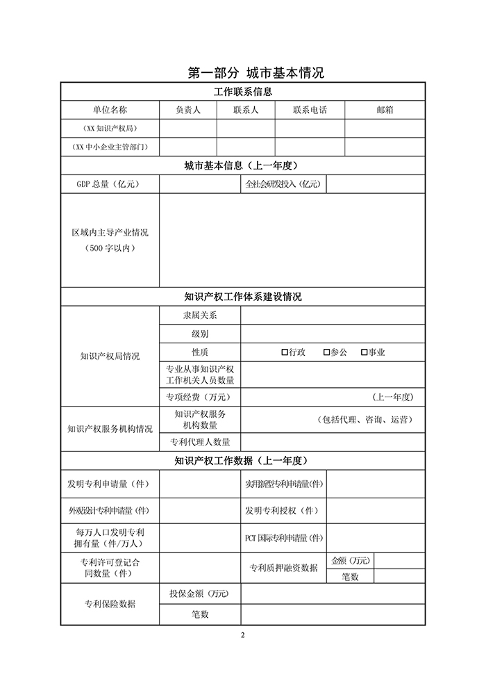 国知局：「中小企业知识产权战略」推进工程试点城市申报工作开始！