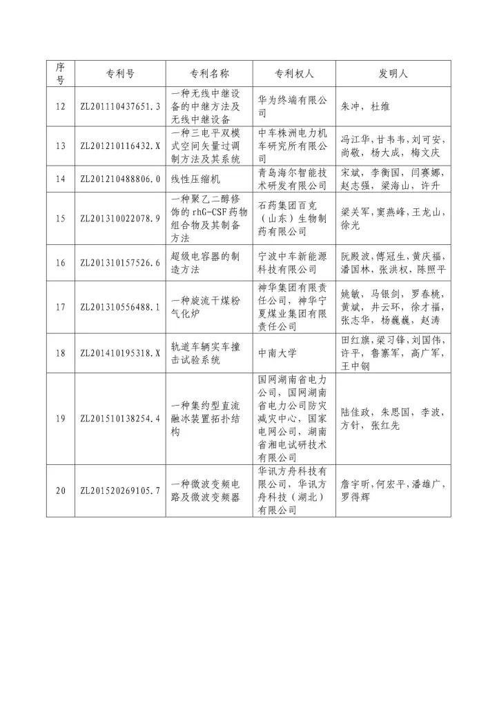 从专利分析的角度看第十九届中国专利奖（附：第十九届中国专利奖评审结果名单）