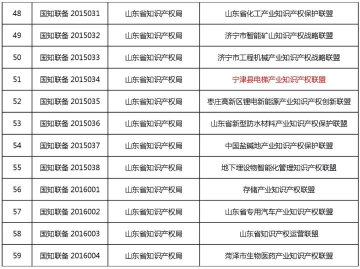 备案在册的100家产业知识产权联盟名单（截至2017.12.5）