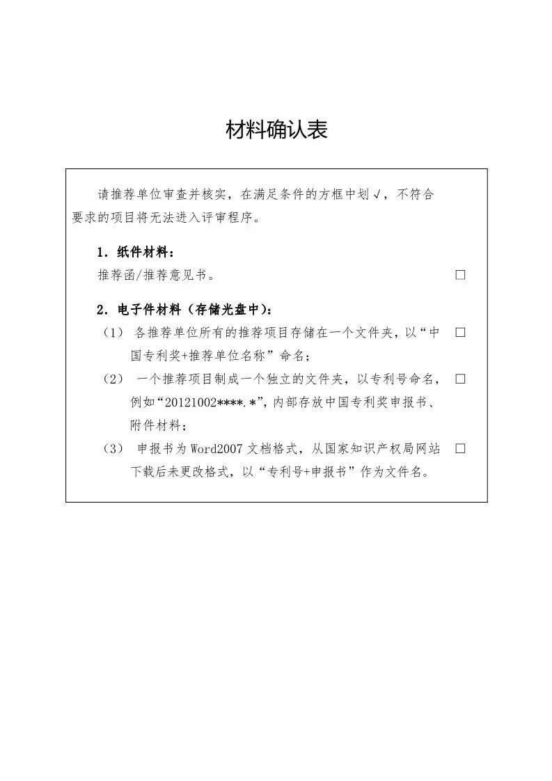 国知局：评选第二十届中国专利奖