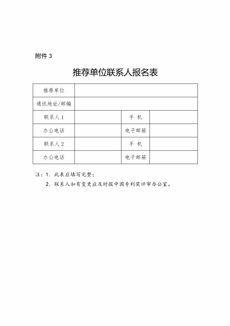 国知局：评选第二十届中国专利奖