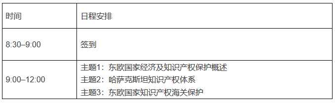 举办“一带一路与知识产权系列公开课——走进东欧”的通知