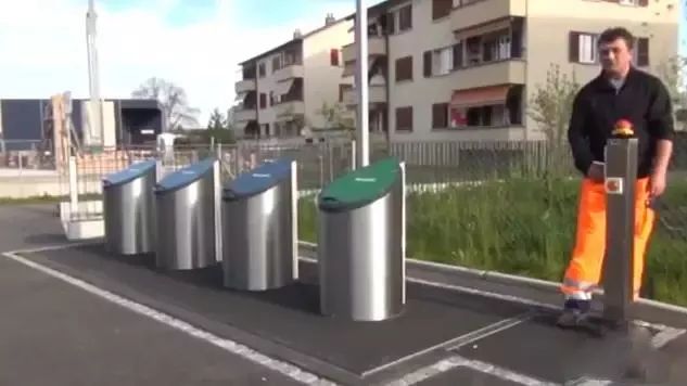 瑞士充满高级感的垃圾桶！号称世界上最好的垃圾处理系统