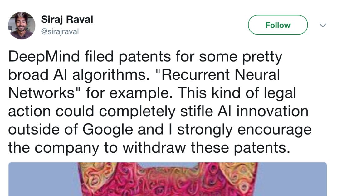 一大波DeepMind专利来袭，AI圈瑟瑟发抖：连RNN都是你家的？