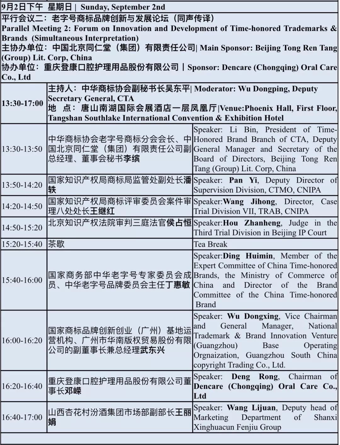 2018中国国际商标品牌节（议程全文）