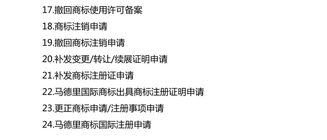 京外商标审查协作中心和部分地方商标受理窗口扩大商标受理业务范围（公告）