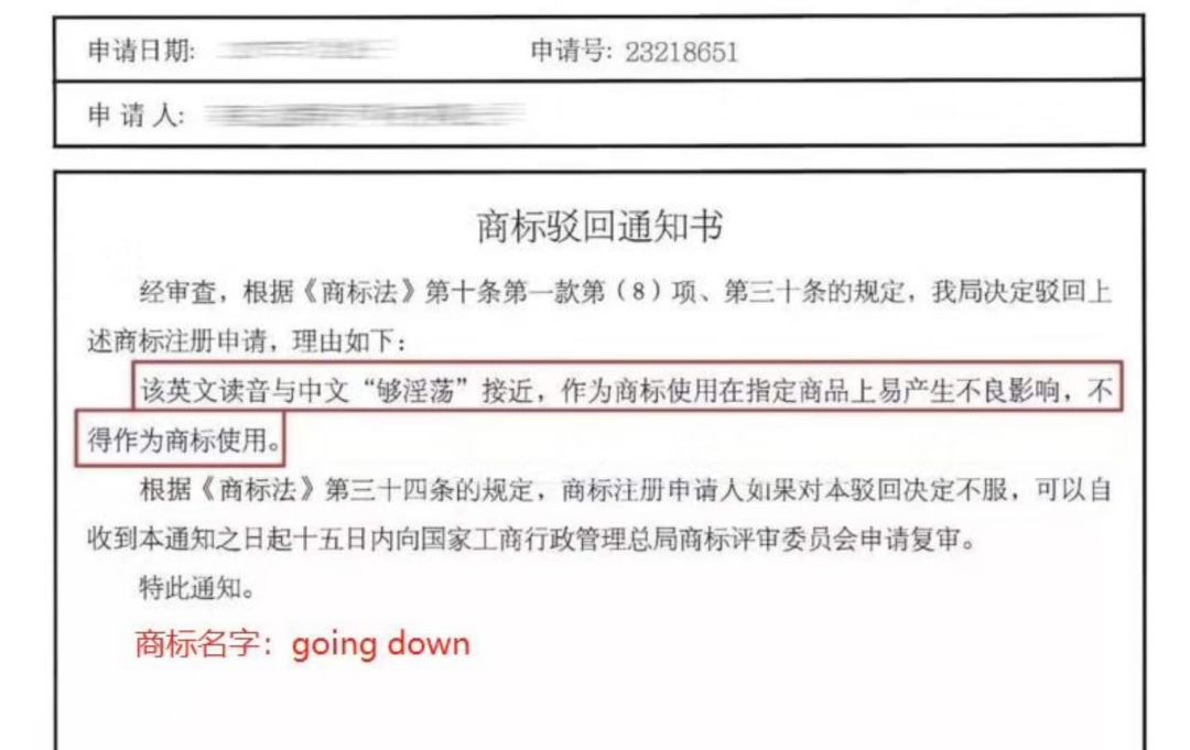 盘点：那些“出人意料”的商标驳回理由！