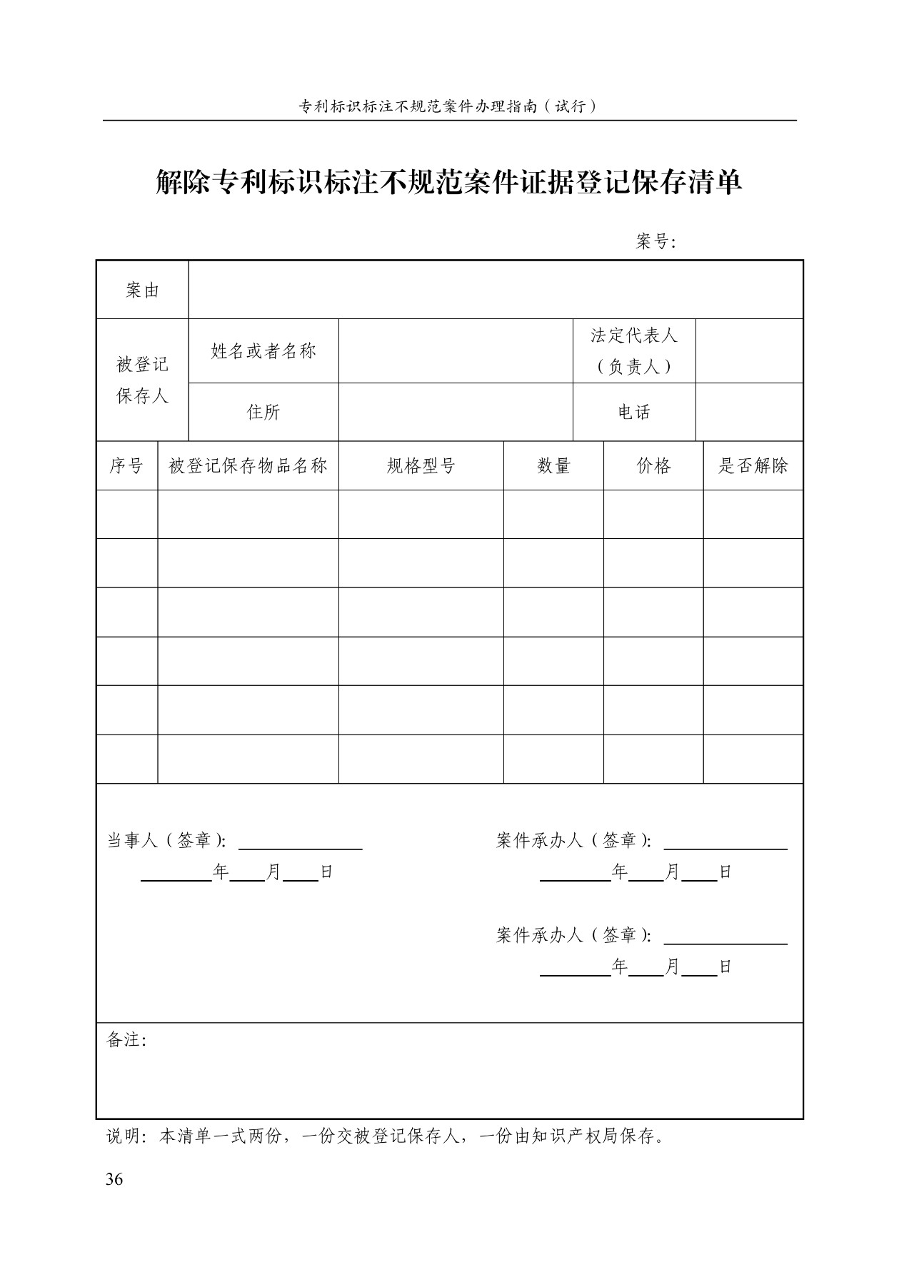 《专利标识标注不规范案件办理指南（试行）》全文