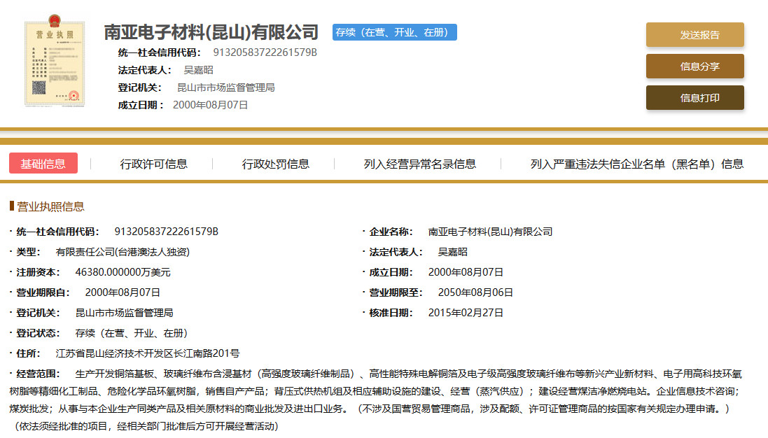南亚新材IPO遇拦路虎! “南亚”商标早已被注册,商号或不能使用 南亚新材IPO遇拦路虎! “南亚”商标早已被注册,商号或不能使用