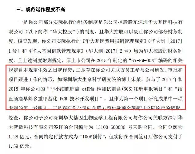 现场检查！上市企业“华大基因”因专利问题被证监会要求责改