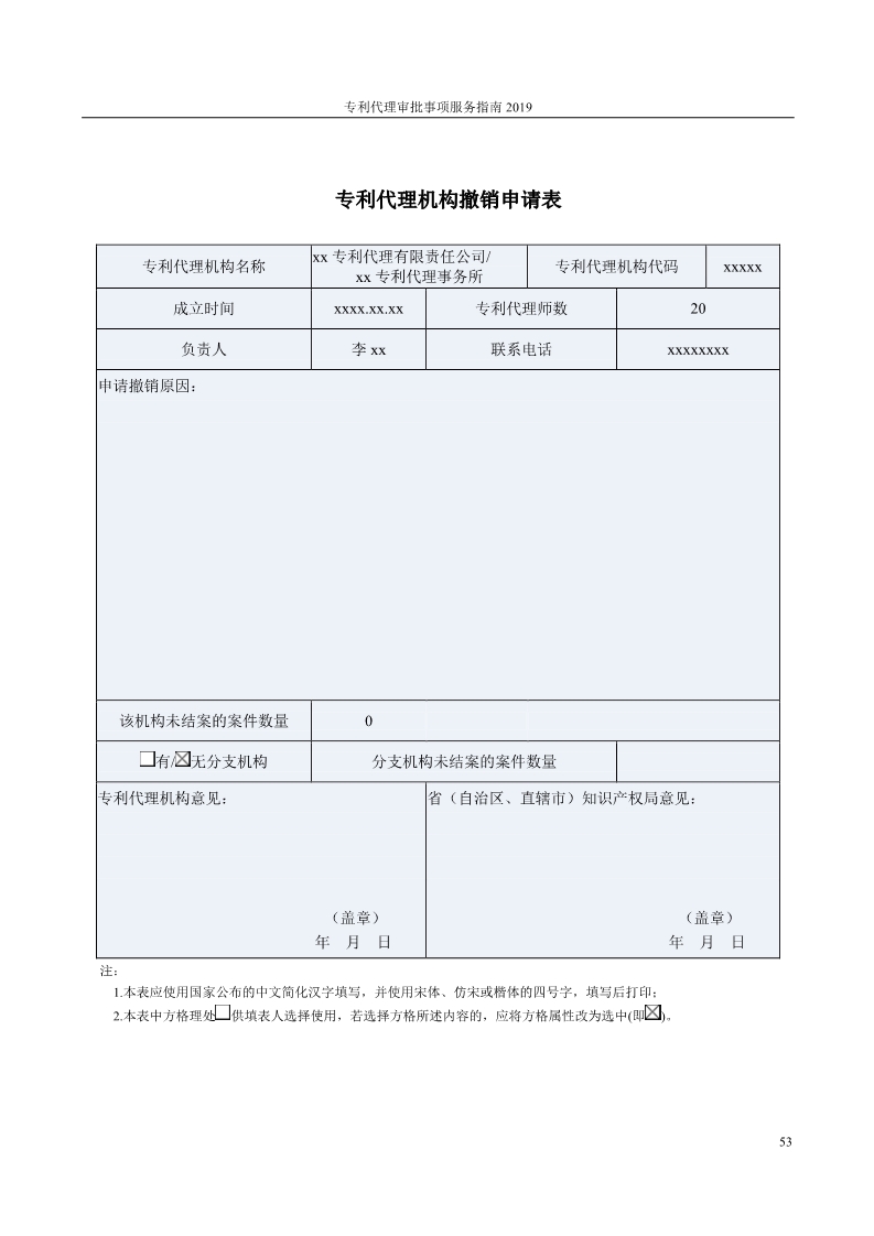 2019最新专利代理审批事项服务指南公布！（5.31起实施）