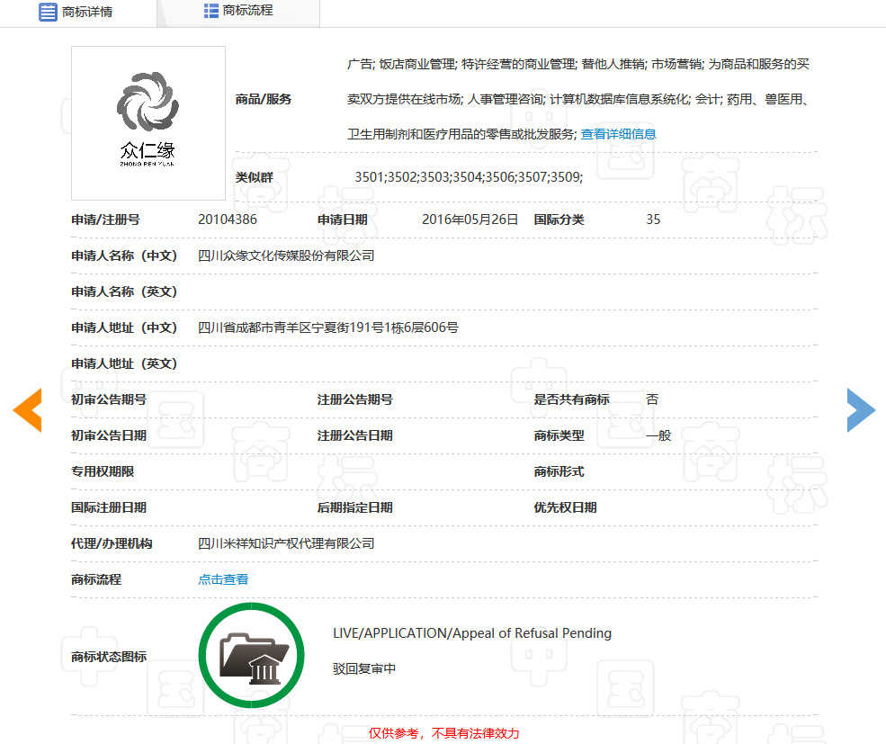 代理机构商标规费预付款“余额不足”导致客户商标复审不予受理！