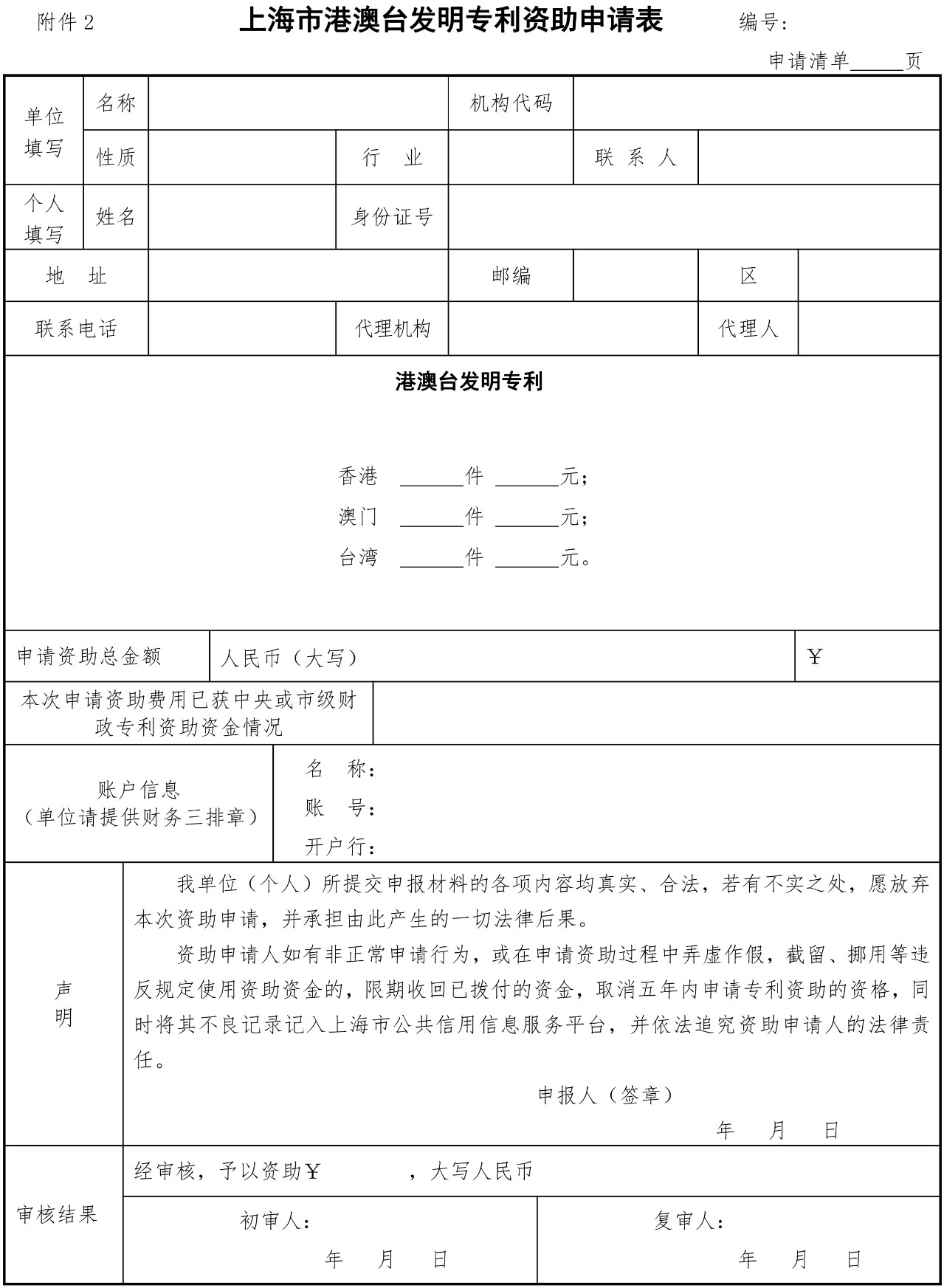 2019.7.1日起施行新《上海市专利一般资助申请指南》（全文）