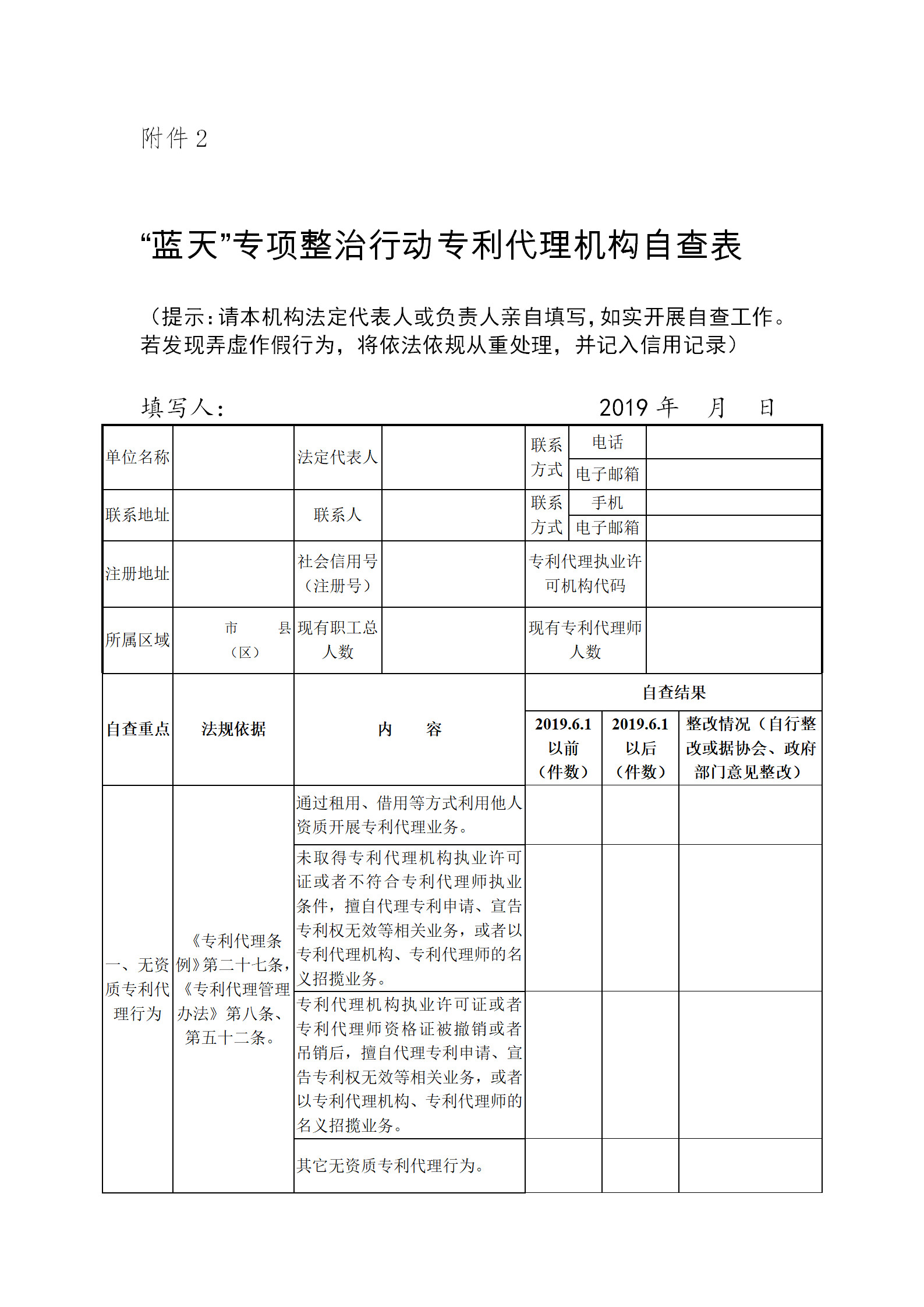 广州开展2019年度专利代理行业“蓝天”专项整治行动