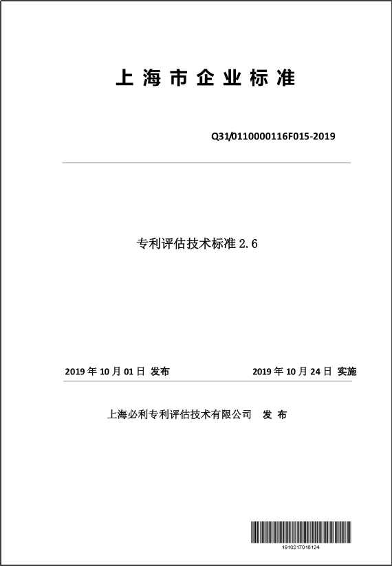 上海必利发布“专利投资价值形态”