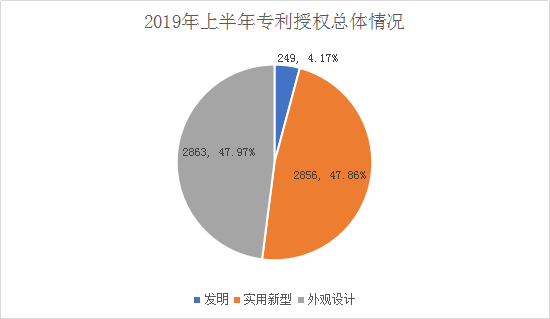 广州市白云区2019年上半年专利数据分析报告