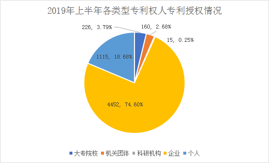 广州市白云区2019年上半年专利数据分析报告