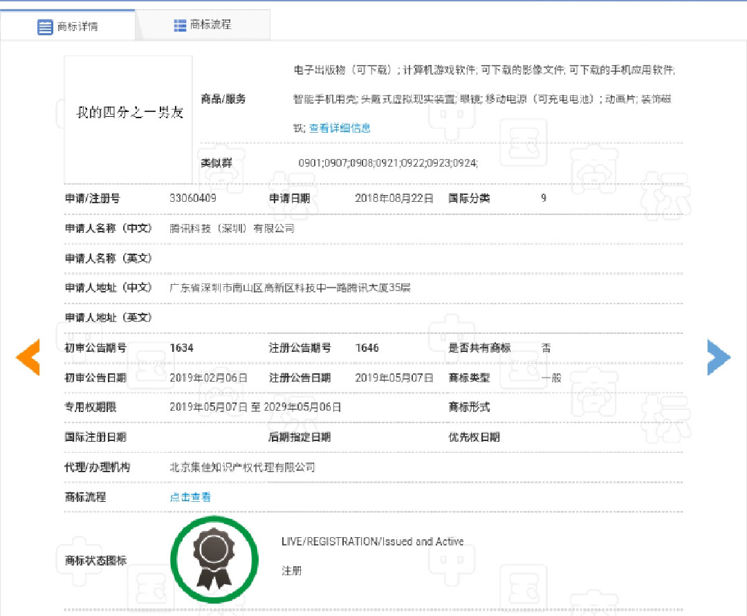 “同居男闺蜜”有不良社会影响!腾讯申请注册三部漫画商标被驳回 “同居男闺蜜”有不良社会影响!腾讯申请注册三部漫画商标被驳回