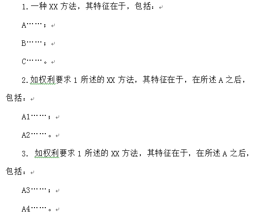 方法类新申请实施例的撰写