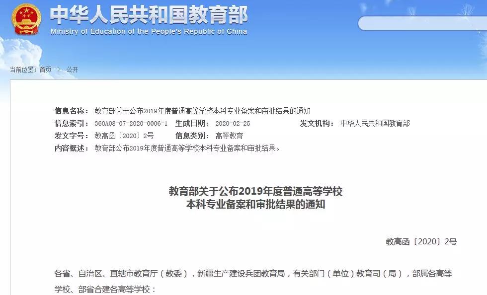 2020年新增 5 所高校设置“知识产权（法学）本科专业”