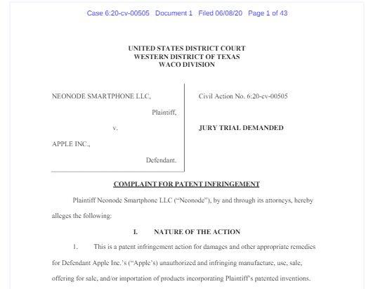 苹果因滑动解锁和QuickPath等功能遭专利诉讼