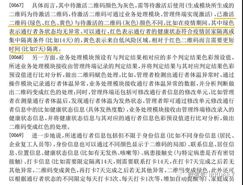 「健康码」最早出现于杭州余杭？且有专利申请？