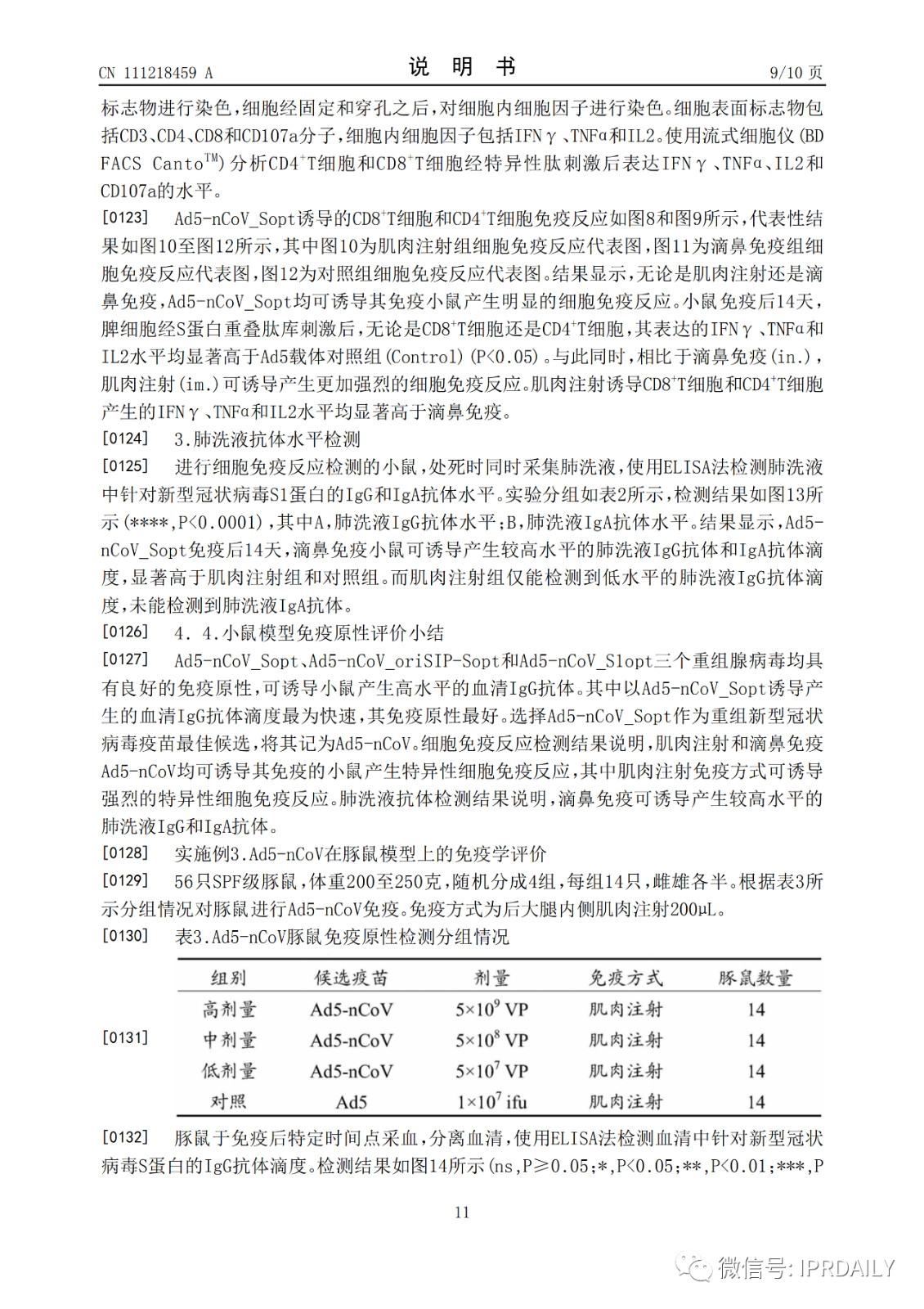 好消息！陈薇团队获得国内首个新冠疫苗专利！