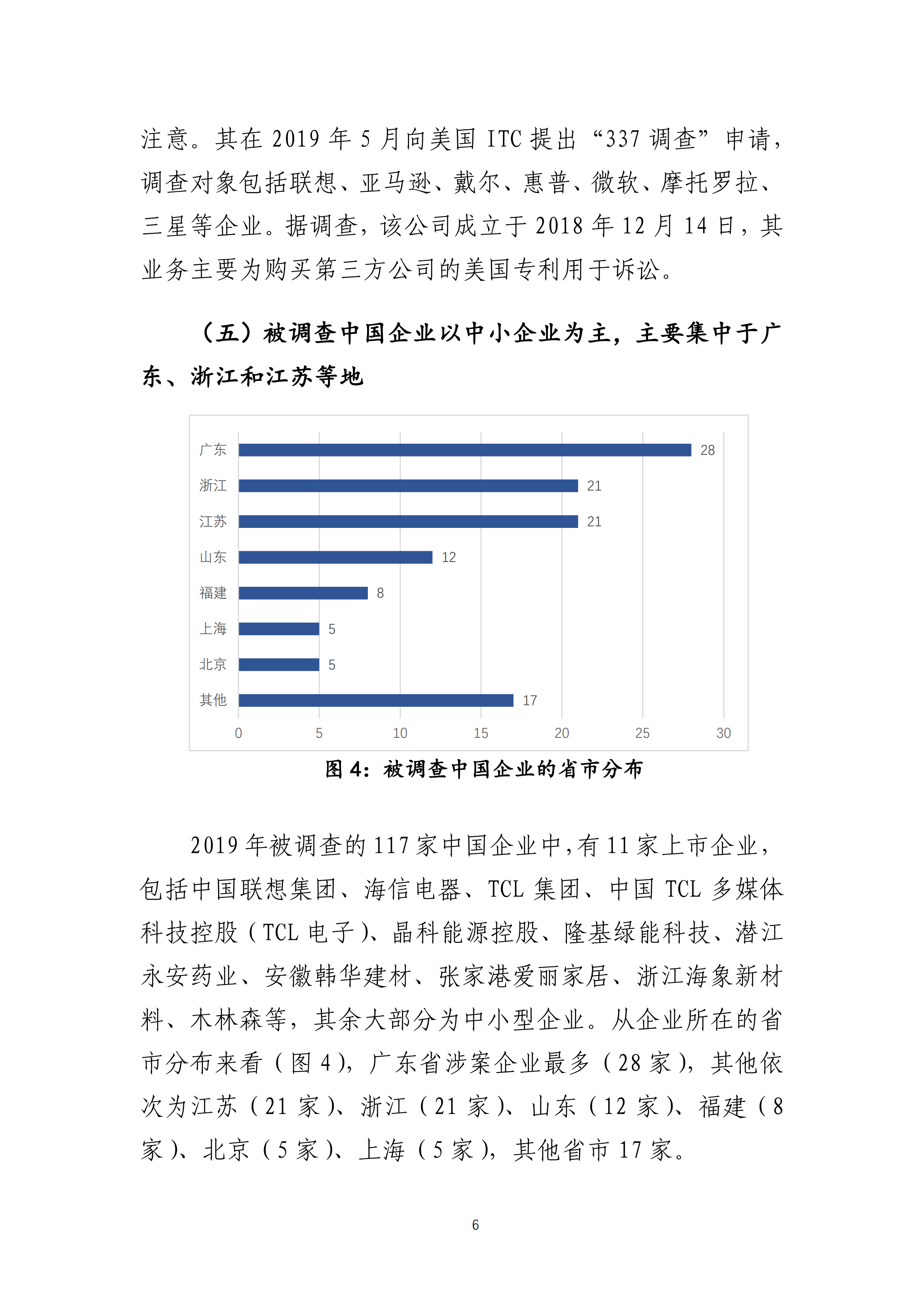 2019年美国“337调查”研究报告：中国企业涉案量占比达到57.45%