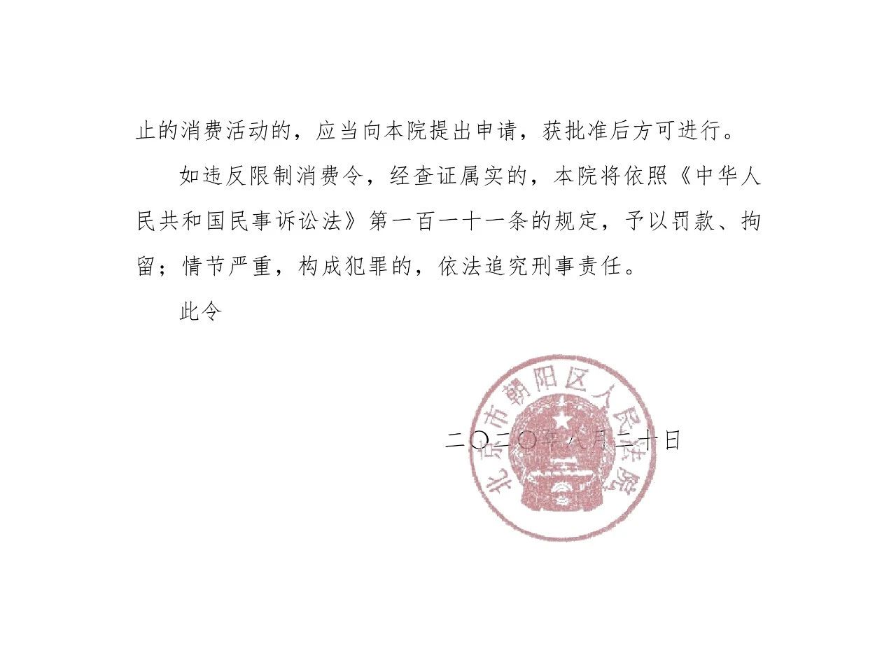 涉知识产权合同纠纷，乐视网董事长刘延锋被限制消费