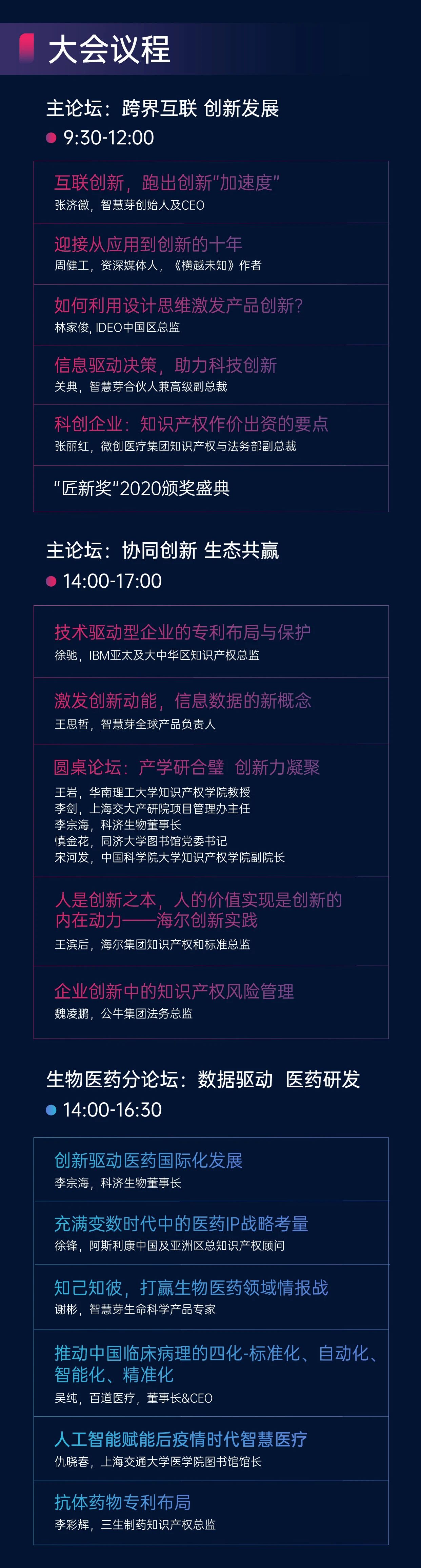 直播报名|海尔/IBM/阿斯利康IP总等大咖齐聚，智慧芽创新赋能大会来了！