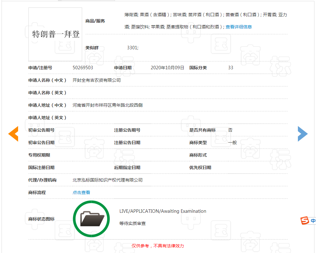 美国大选火热！“特朗普”为申请人提供商标灵感