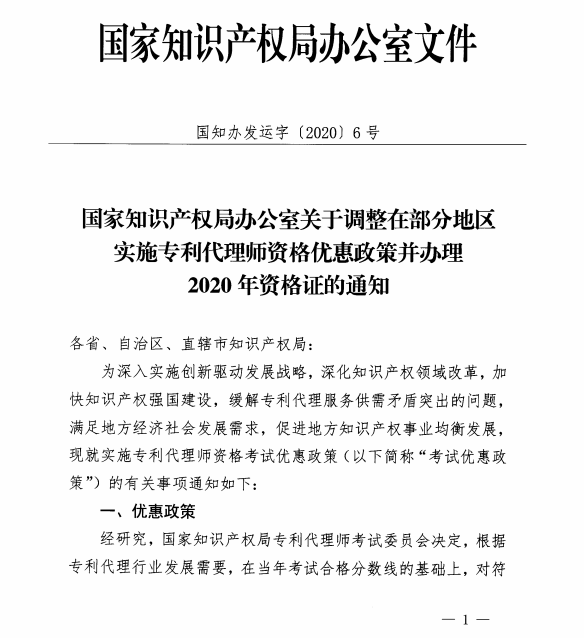 专利代理师资格最新优惠政策11个省（区）可享受！