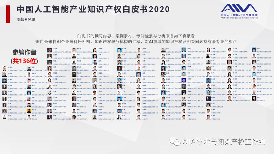 《中国人工智能产业知识产权白皮书2020》已于2021年2月3日正式发布