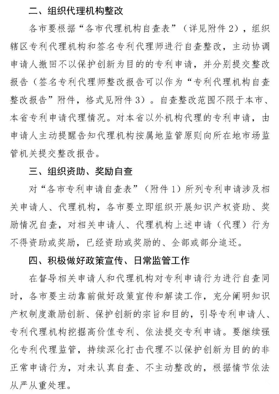 严查！不以保护创新为目的非正常专利申请将全部撤回