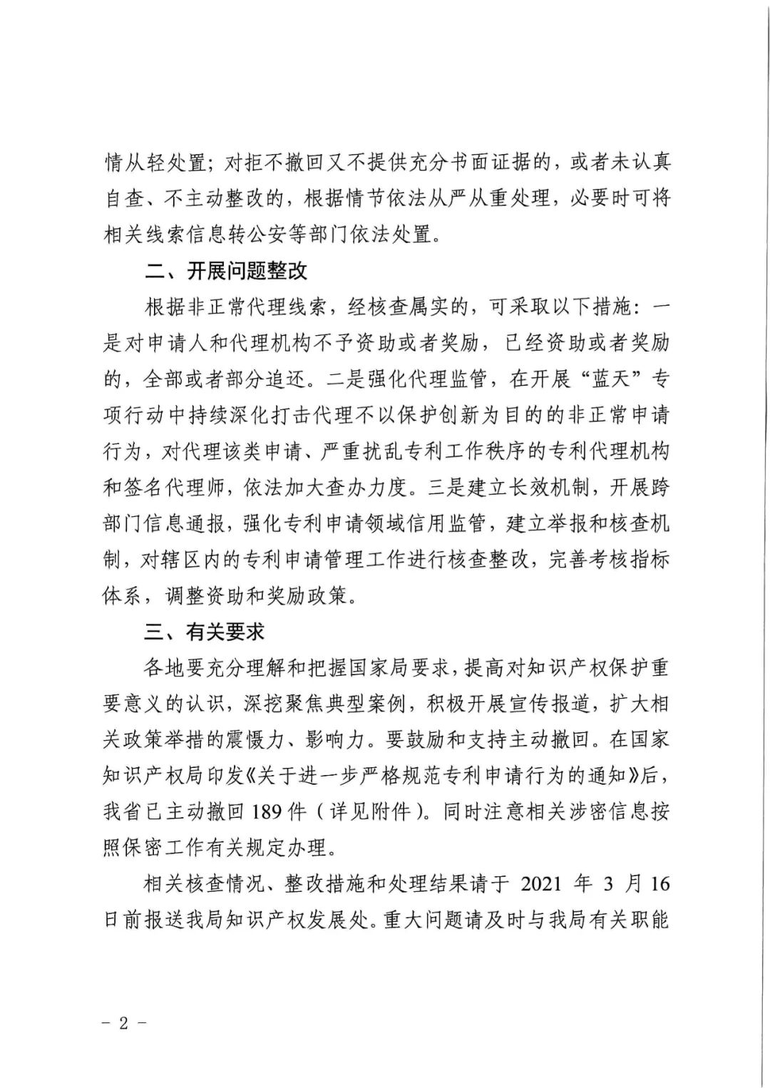 全面严查“非正常专利申请”！涉申请人江苏10495个+ 四川2246个+ 江西946个……
