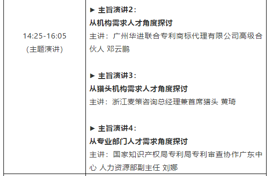 倒计时1天！粤港澳大湾区知识产权人才发展大会全天议程公开