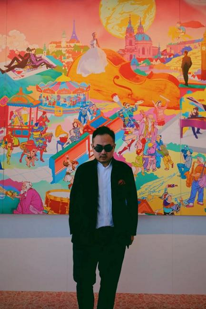 波普艺术家Jacky Tsai中国首展&与R汽车联合打造联名