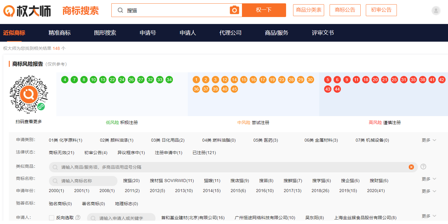 4款主流商标检索工具测评