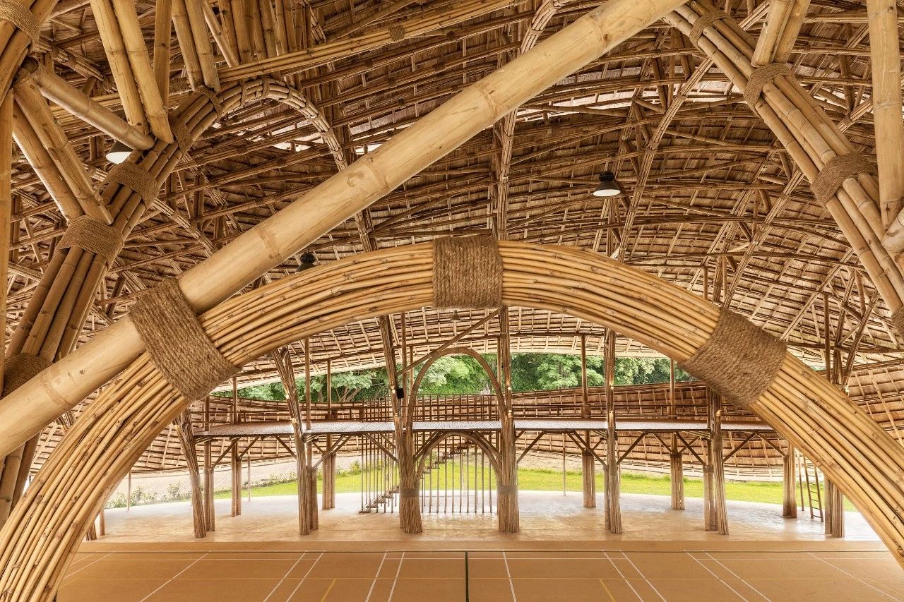 他们用一根根竹子，建造出了世界上最美的竹建筑_绿色