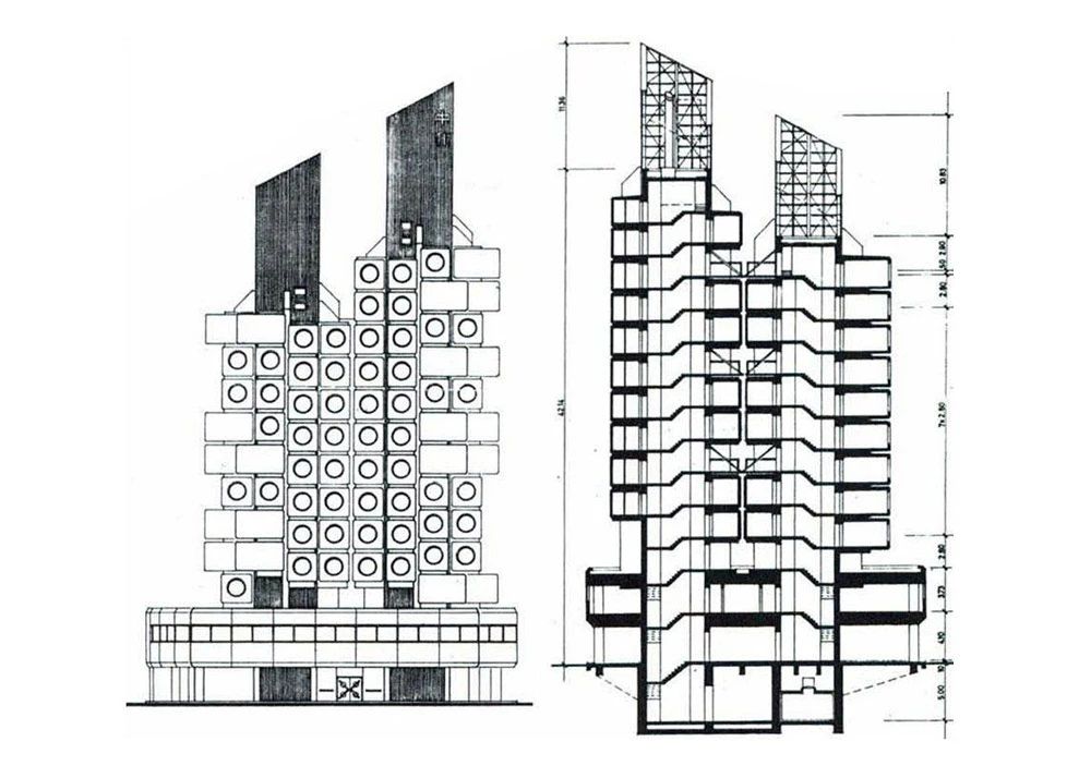 从建成到拆除！再见了，黑川纪章的 ‘中银胶囊塔’