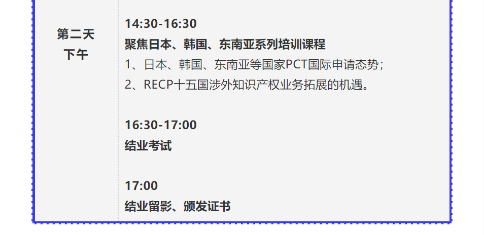 倒计时！2021年「涉外专利代理高级研修班【上海站】」即将举办！