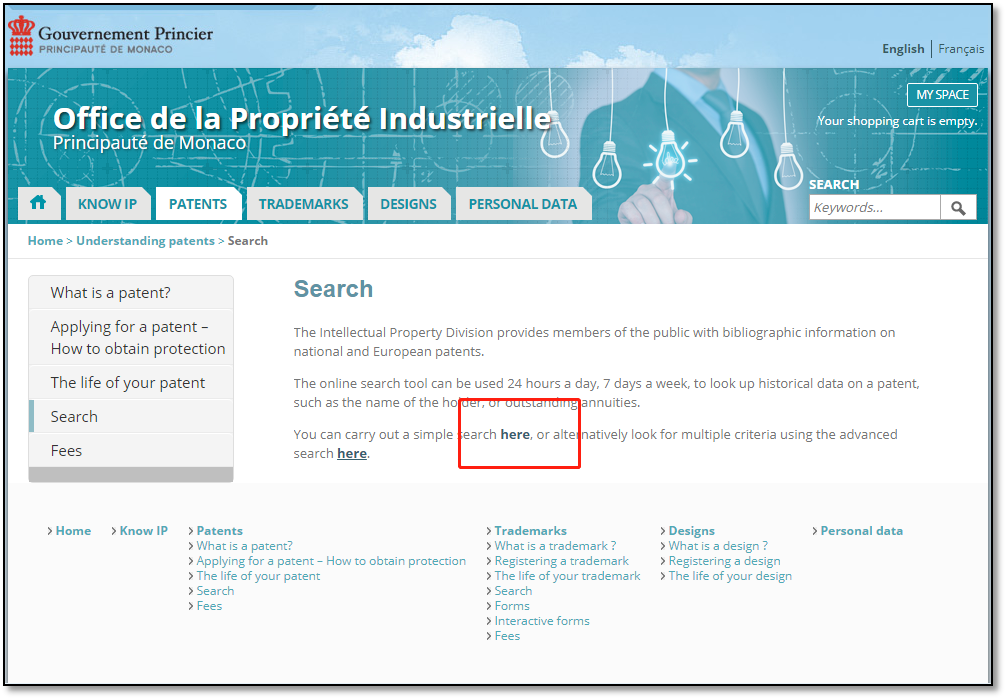 各国/地区专利年费查询（十三） | 摩纳哥专利法律状态和年费查询步骤